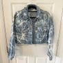 Topshop Tie-Dye Denim Cropped Jacket Image 2