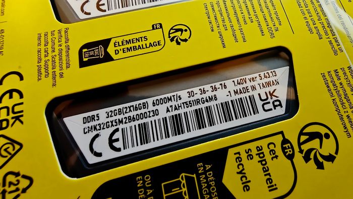 DDR5 Ram 32gb 2x16 Class 30 CORSAIR icue