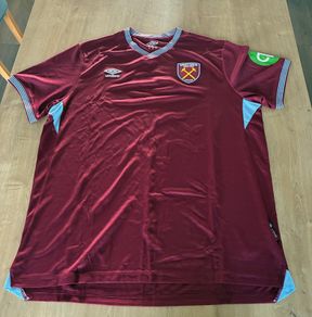 West Ham United 2025/26 Home Umbro Shirt 2XL Sponsorless