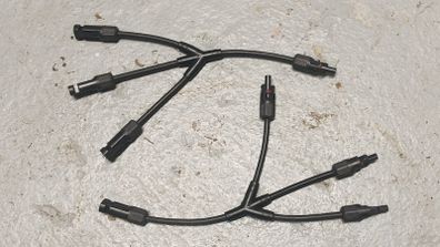 Solar Y Branch Connectors Panel Parallel Connectors 1 to 3 Solar Cable Wire Plug Tool Kit (M/FFF and F/MMM)