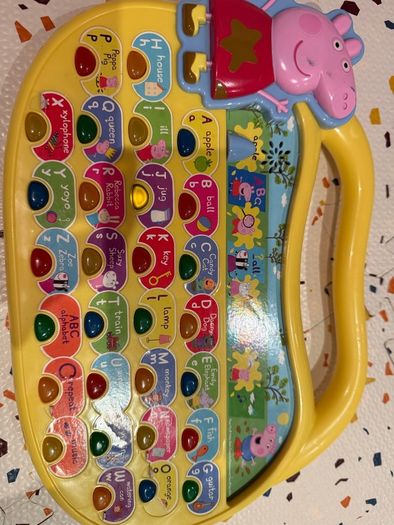 peppa pig learn letters electronic game