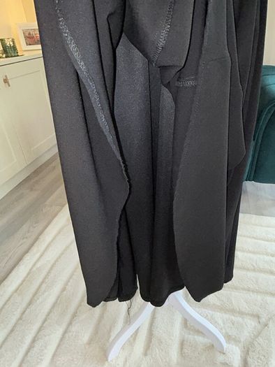 Ladies Midi Black Chiffon Dress with Flutter Sleeves from Boohoo