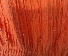 Orange & gold sparkle trousers M/L