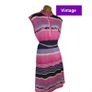 Vintage 70s pink striped A-line dress size S/M Postage included Image 2