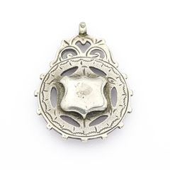 Vintage 925 Sterling Silver Shield Pendant, Birmingham 1939