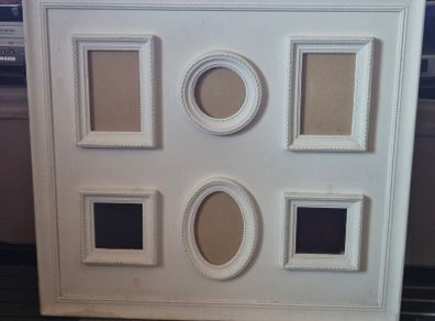 Large White Antique Style Photo Frame