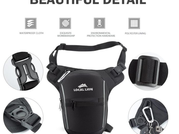 Motorcycle Leg Bag Drop Leg Bag Hiking Waist Pack Thigh Bags Cycling Riding Running Daypacks for Men Women