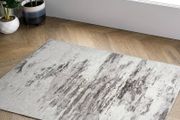 Area Rugs Modern Abstract Rug Soft Pile for Living Room Dining Room Bedroom Home Decor Non-Slip Carpet (Light Grey/Lvory, 80 x 120 cm)