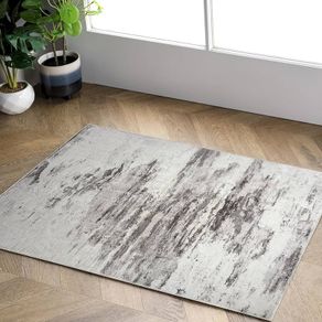 Area Rugs Modern Abstract Rug Soft Pile for Living Room Dining Room Bedroom Home Decor Non-Slip Carpet (Light Grey/Lvory, 80 x 120 cm)