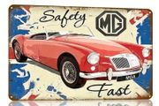 MG Car Advertising; Metal Sign