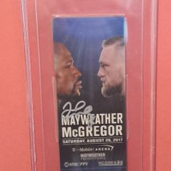 Floyd Mayweather vs Conor McGregor Full Ticket 2017 - Signed by Mayweather - BAS Authenticated - 0125