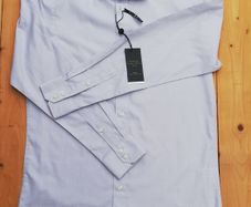 Brand new Paul Costelloe mens light Grey slim fit long sleeve Shirt