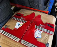 Red Toyota GR mudflaps