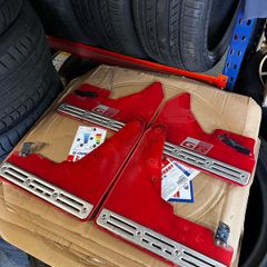 Red Toyota GR mudflaps