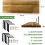 Shelves Wood Wall Mounted Shelf, Rustic Shelves Set of 5 (FREE SHIPPING) Image 3