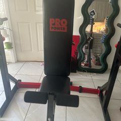 bench and rack