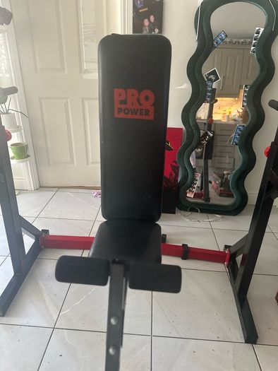 bench and rack
