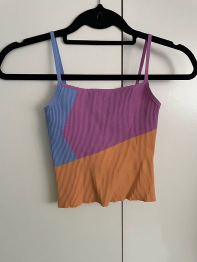 Bershka multi colour crop top