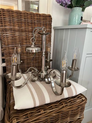 Silver chandelier