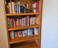 Large 4 shelf , 2 drawer Bookcase. Mexican Pine.