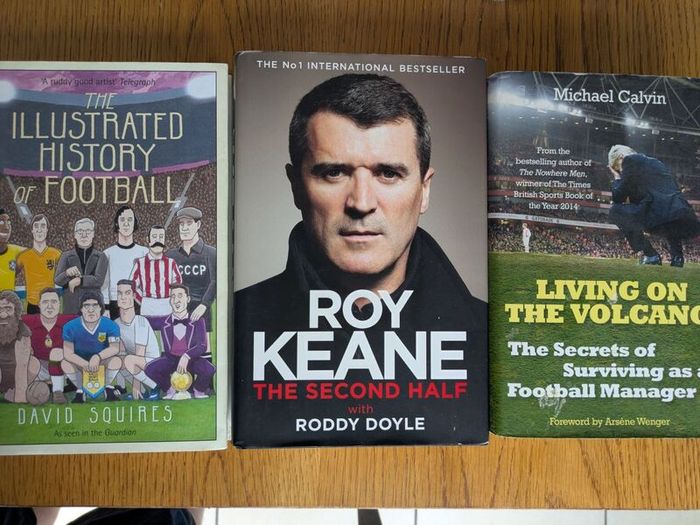 3 football books hardback