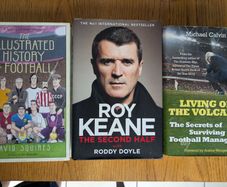 3 football books hardback