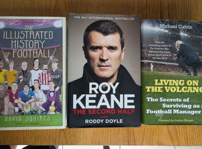 3 football books hardback