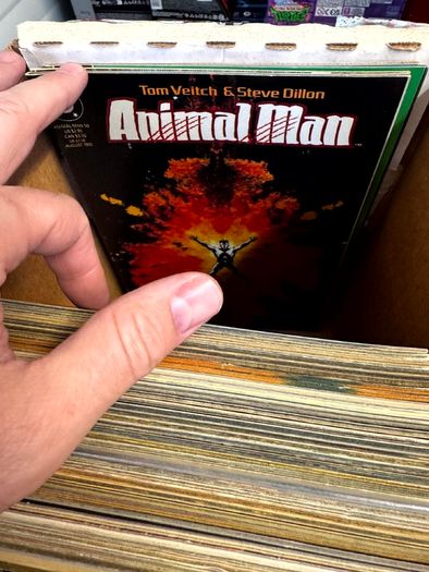 DC Long Comic Box w 250 comics for Sale (2)