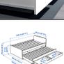Single bed with trundle bed and storage Image 6