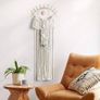 NEW SALE | Macrame Wall Hanging Eye Dream Catcher with Crystal Stone Pendant Boho Woven Image 5