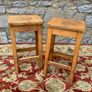 Pair of Mid Century laboratory stools. Image 4