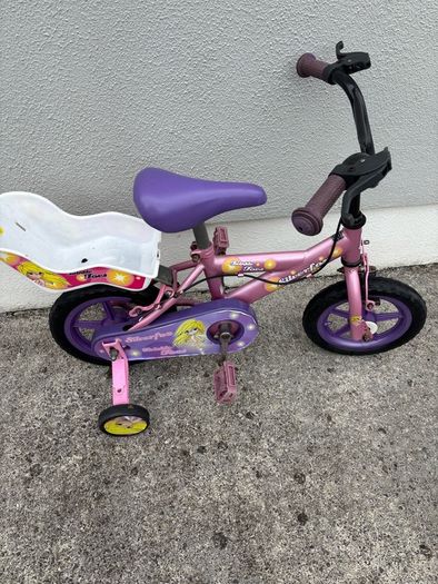 Kids Bike with Stabilisers - Pink & Purple