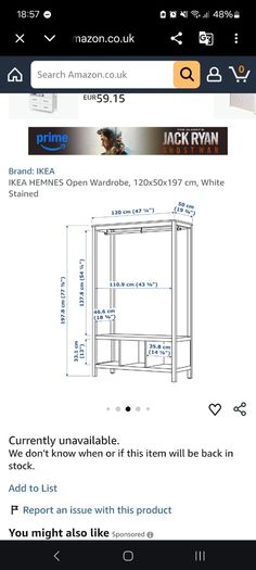 ikea hemnes open wardrobe