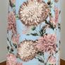Warehouse light blue pink flower bee print lined skirt Image 2