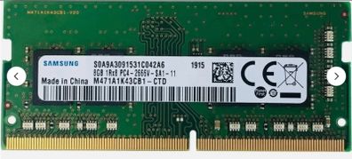 Samsung 8gb Ddr4 Laptop Ram - M471a1k43cb1-ctd 2666 Mhz