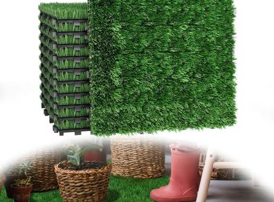 Interlocking Artificial Grass Decking Tiles