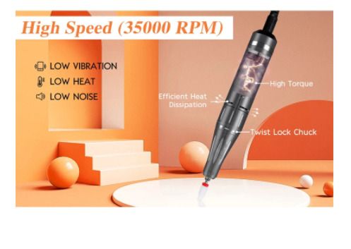 Portable Electric Nail Drill Manicure Machine For Acrylic Gel Polish Nails Sander Rechargeable Nail Art Salon Equipment