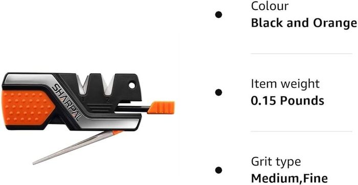 NEW SALE | 101N 6-In-1 Pocket Knife Sharpener and Survival Tool, with Fire Starter, Whistle and Diamond Sharpening Rod, Quickly Restore and Hone Straight and Serrated Blade