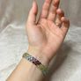 Silver Gemporia Multi-Gemstone Triple Row Bracelet Image 5