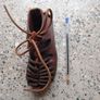 Antiques child's leather shoes Image 3
