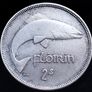 #456 - Ireland - 1935 - Florin - Silver - KM.7 Image 2