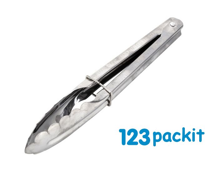 Lot of 2 High quality stainless steel TONGS 18 cm perfect for candy carts party buffet bbq salads LOT of 2