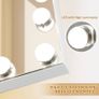 NEW SALE | Hollywood Mirror Vanity Mirror with Lights 14 Dimmable Lightbulbs 3 Lighting Modes for Dressing Table Vanity Mirror Makeup Mirror 10x Magnifying Glass Touchscreen 50x42cm Image 2