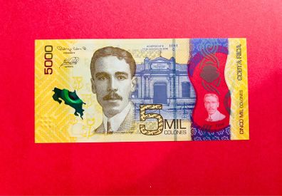 Costa Rica  5000 Colones  2018  Pick 282a  Polymer  / Plastic  ( Uncirculated )