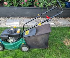 petrol lawnmower