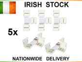 RGB LED Strip Light Connectors T Shape Adapters 4pin NO Soldering