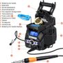 Digital Soldering Station, 60W 200-480C Temperature Adjustable Repair Rework Soldering Iron Station with Soldering Helping Hand, Memory Setting, Magnifier Image 3