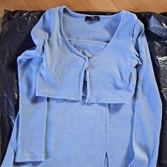 Zara Blue Co Ord Set..size M