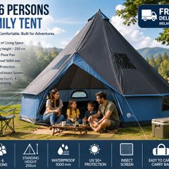 Family Tent Waterproof 4 to 6 person