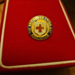 WW2 British Home Front Red Cross Society Associate Badge by J R Gaunt